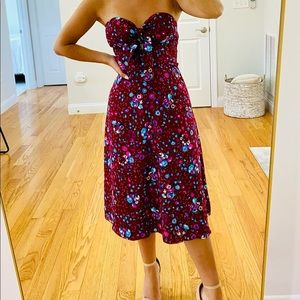Brand New Lulus XS strapless flower dress